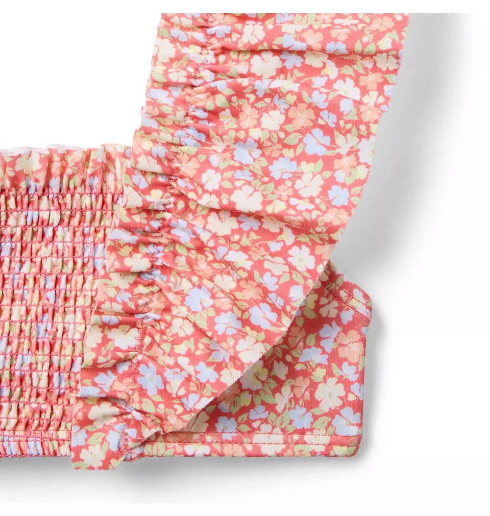 JANIE & JACK NIÑA VESTIDO DE BAÑO FLORAL MULTICOLOR