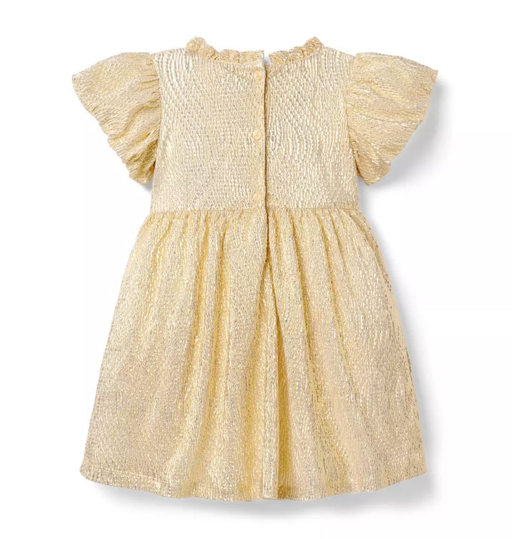 JANIE & JACK NIÑA VESTIDO GOLD
