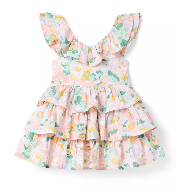 JANIE & JACK NIÑA VESTIDO FLORAL PINK