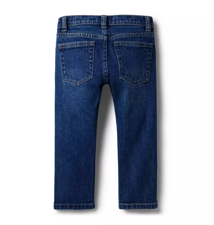 JANIE & JACK NIÑO JEAN MEDIUM STRAIGHT STRETCH BLUE