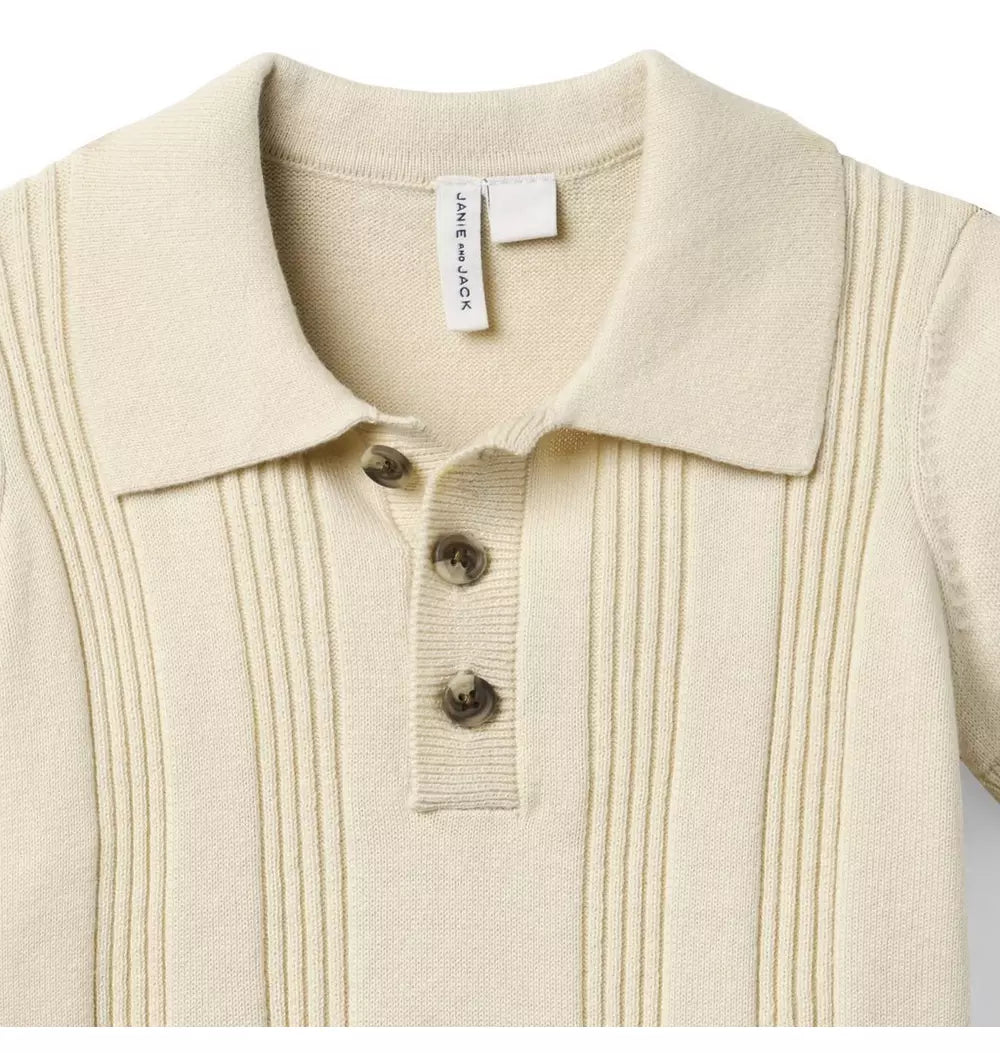 JANIE & JACK NIÑO POLO BEIGE