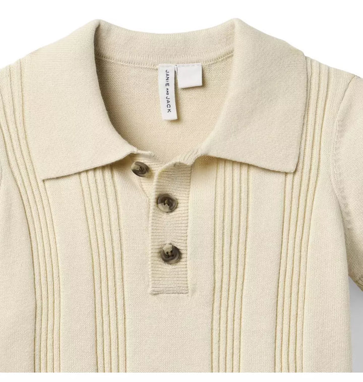 JANIE & JACK NIÑO POLO BEIGE