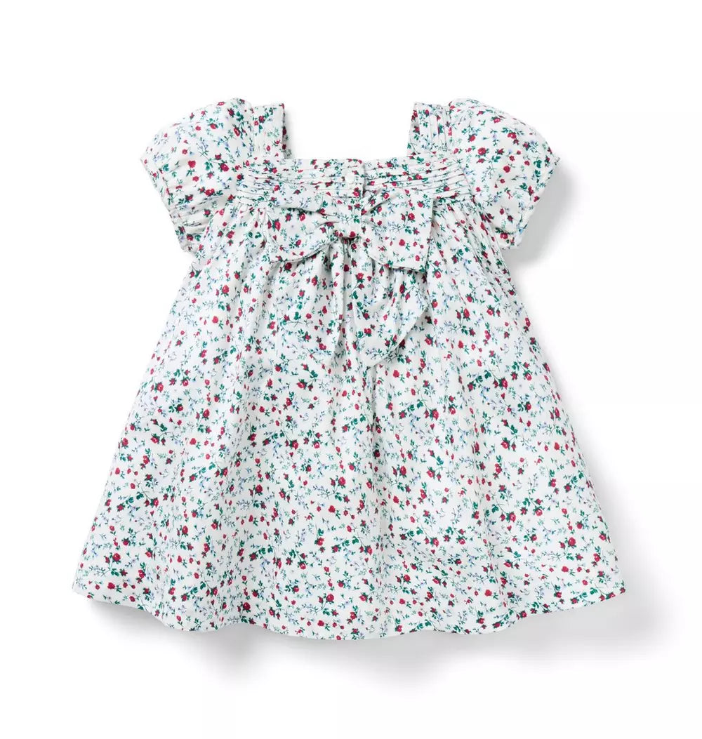 JANIE & JACK BEBE NIÑA VESTIDO MULTI FLORAL M/C