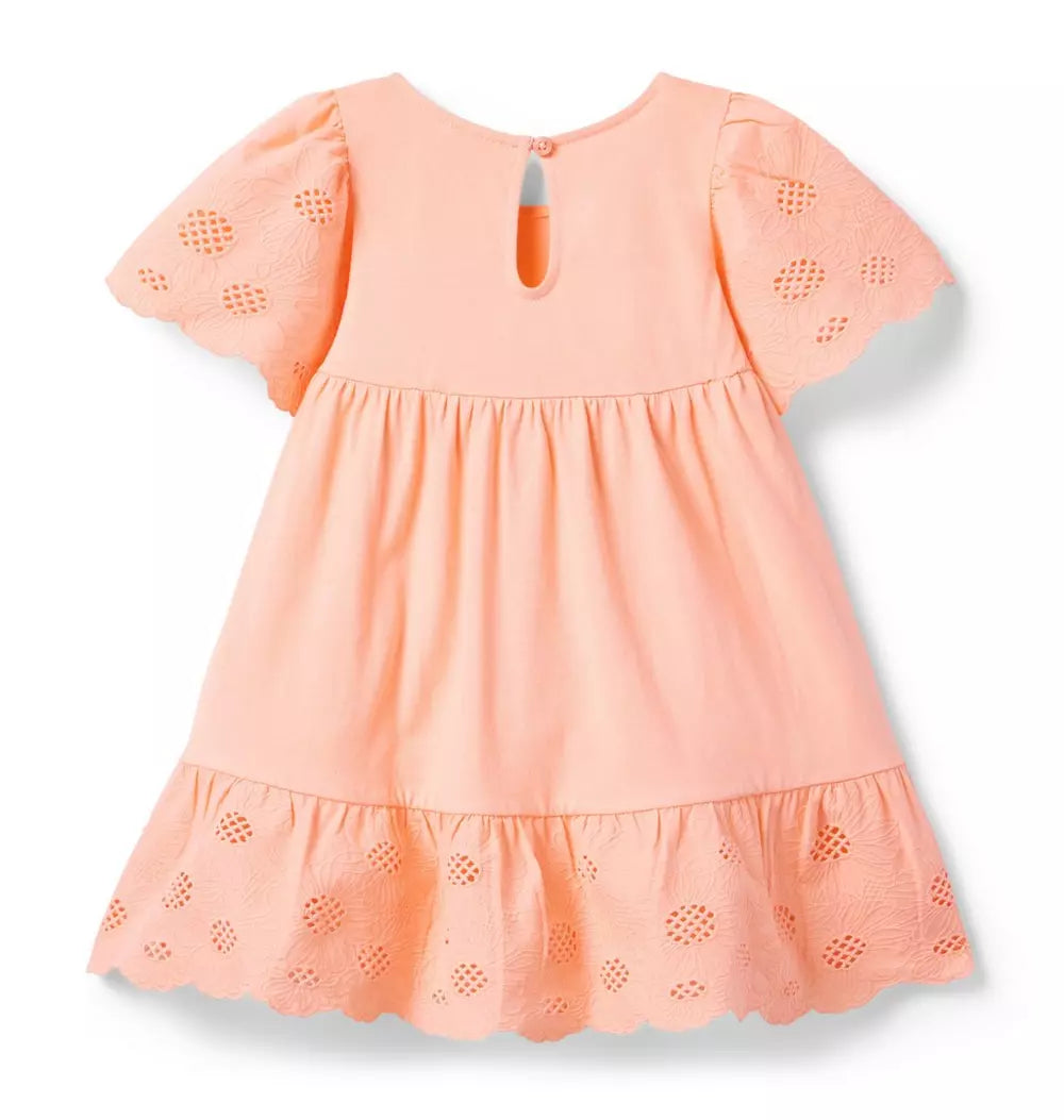 JANIE & JACK NIÑA VESTIDO ORANGE
