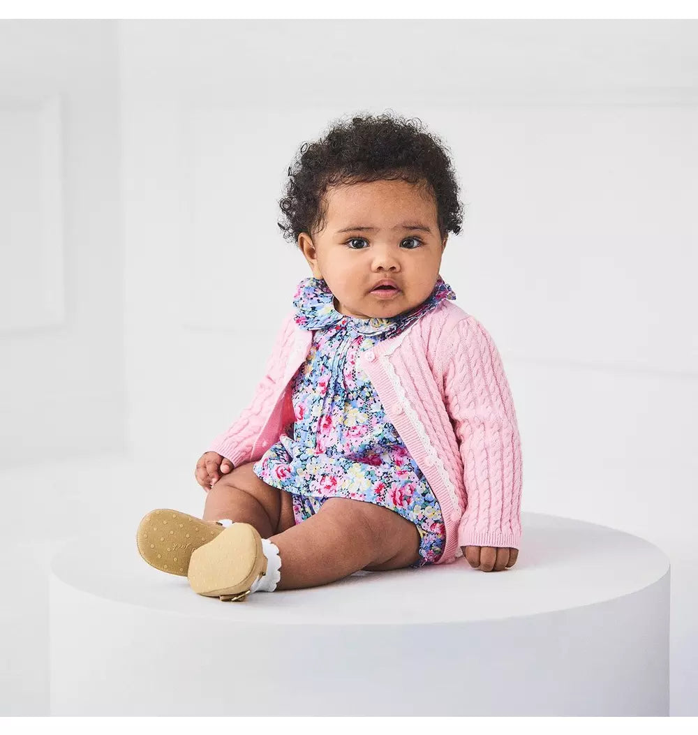 JANIE & JACK BEBE NIÑA CONJ. DE SHORT MULTI FLORAL M/C