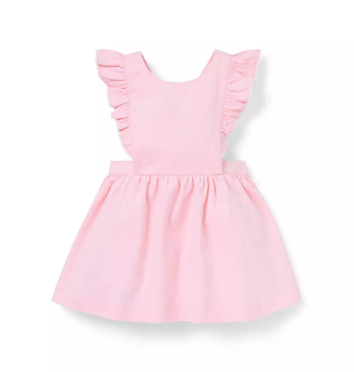 JANIE & JACK BEBE NIÑA VESTIDO CORD RUFFLE PINK