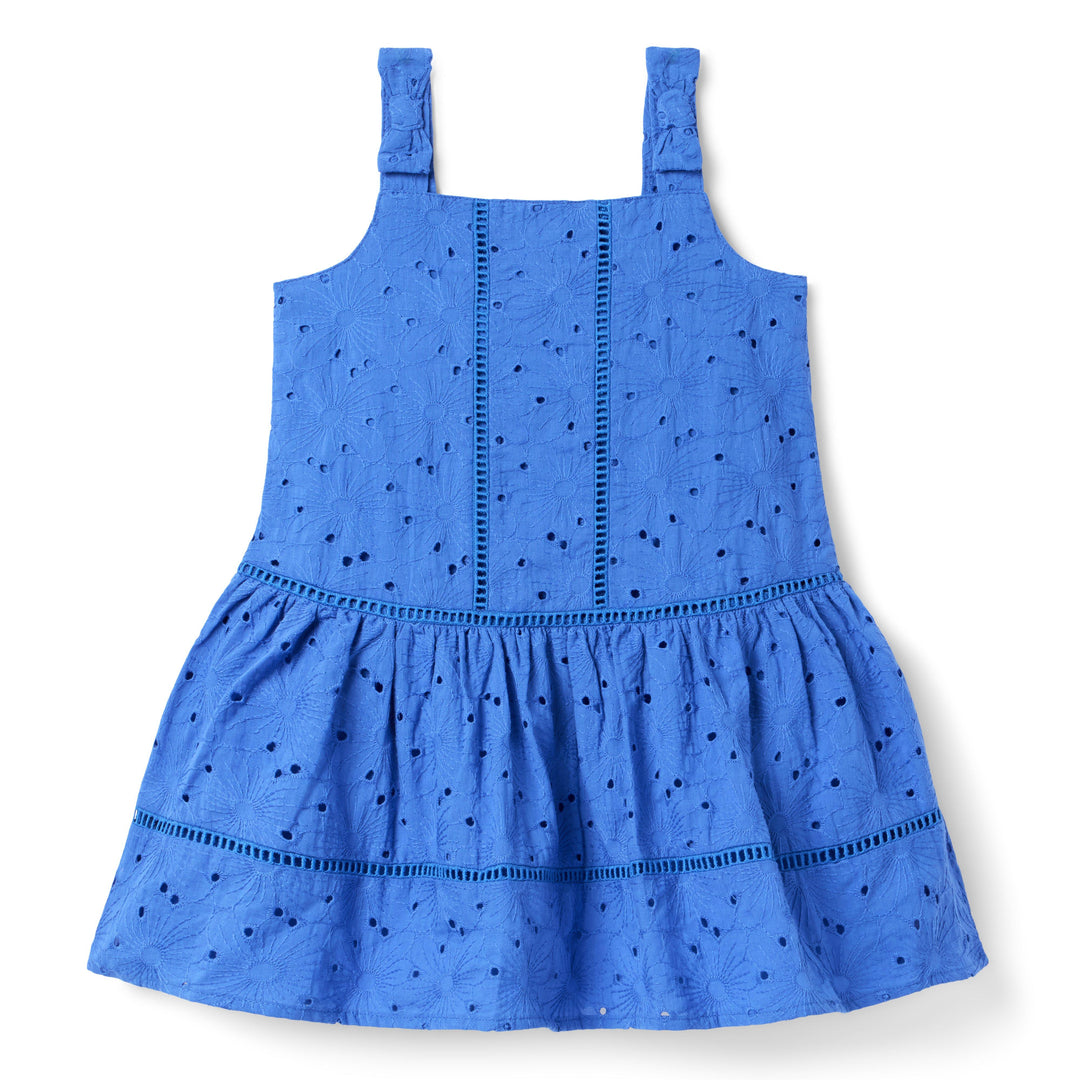 Janie &amp; Jack Vestido Lace Blue para Niña