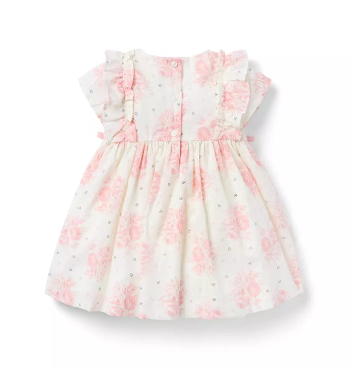 JANIE & JACK BEBE NIÑA VESTIDO FLORAL PINK