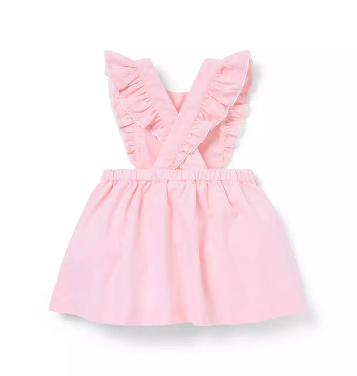 JANIE & JACK BEBE NIÑA VESTIDO CORD RUFFLE PINK