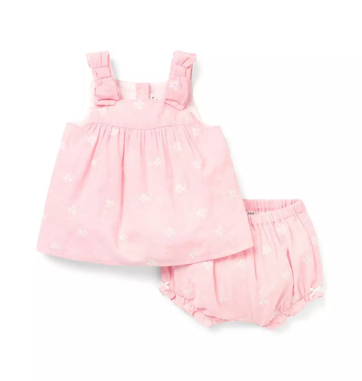 JANIE & JACK BEBE NIÑA CONJ DE SHORT PINK