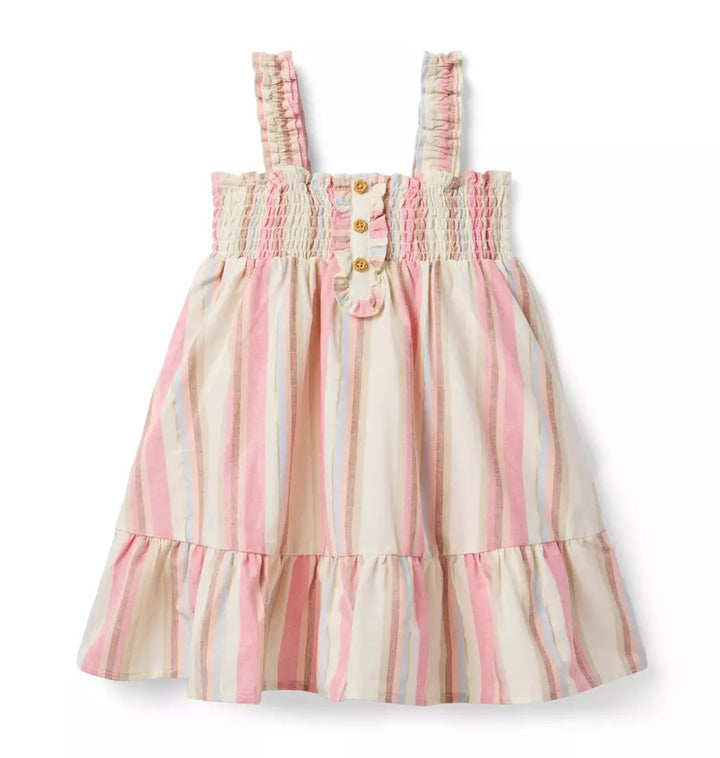 JANIE & JACK NIÑA VESTIDO STRIPE MULTICOLOR