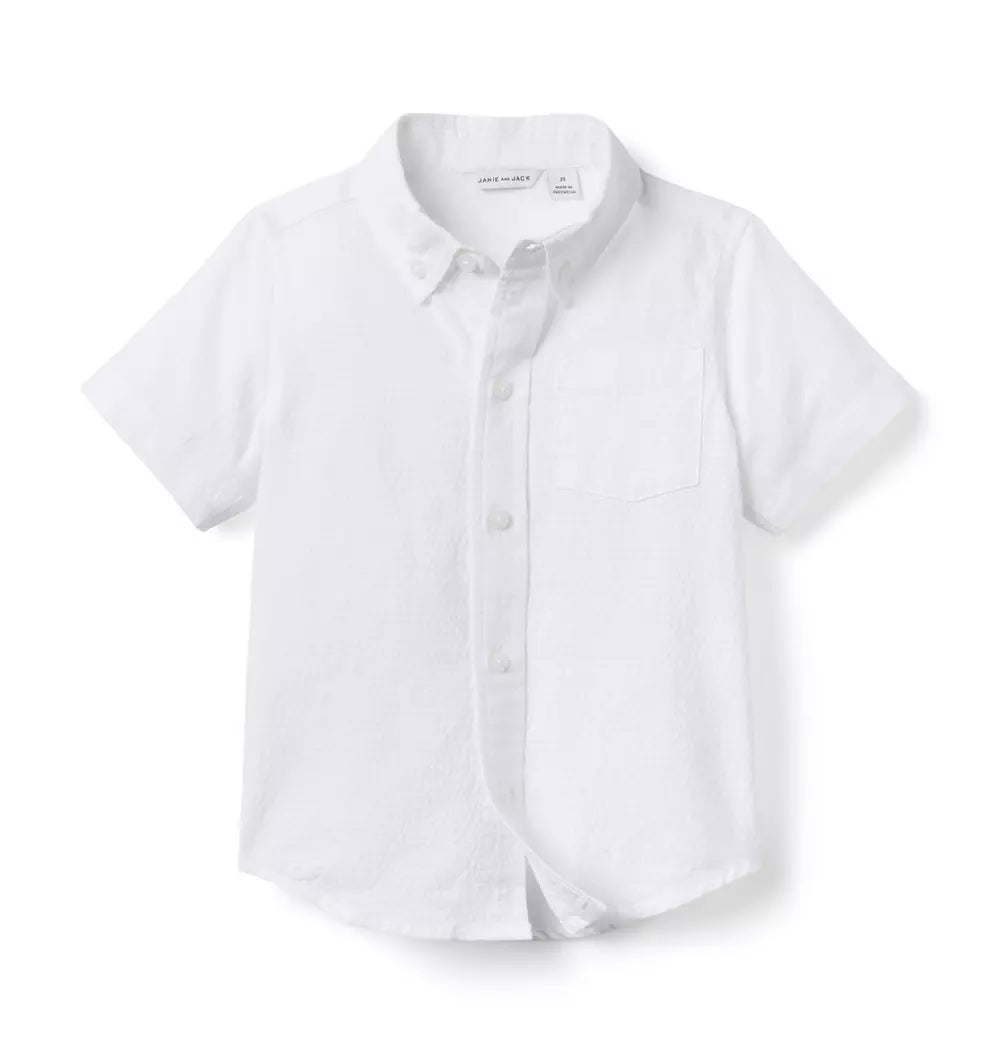 JANIE & JACK NIÑO CAMISA THE SEERSUCKER
