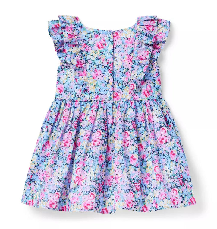 JANIE & JACK NIÑA VESTIDO MULTI FLORAL MULTICOLOR