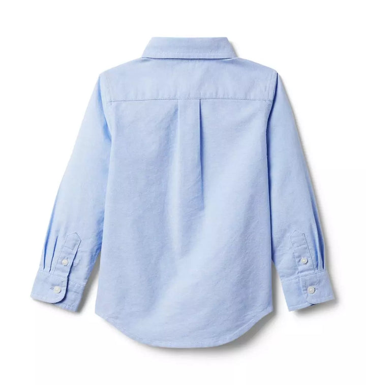 JANIE & JACK NIÑO CAMISA OXFORD BUTTON UP M/L BLUE