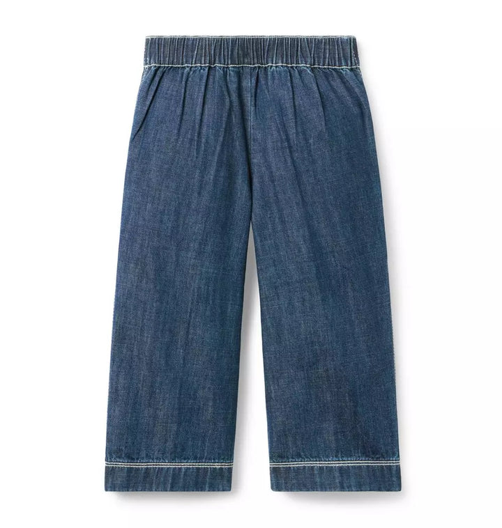 JANIE & JACK NIÑA PANTALON DENIM BLUE