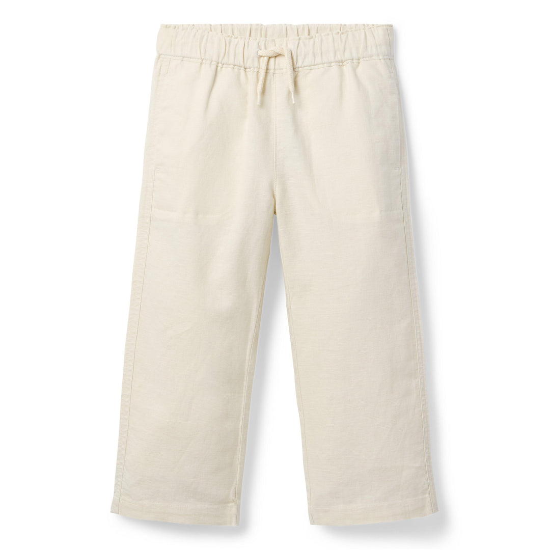 Janie &amp; Jack Pantalon Linen Khaki para Niño