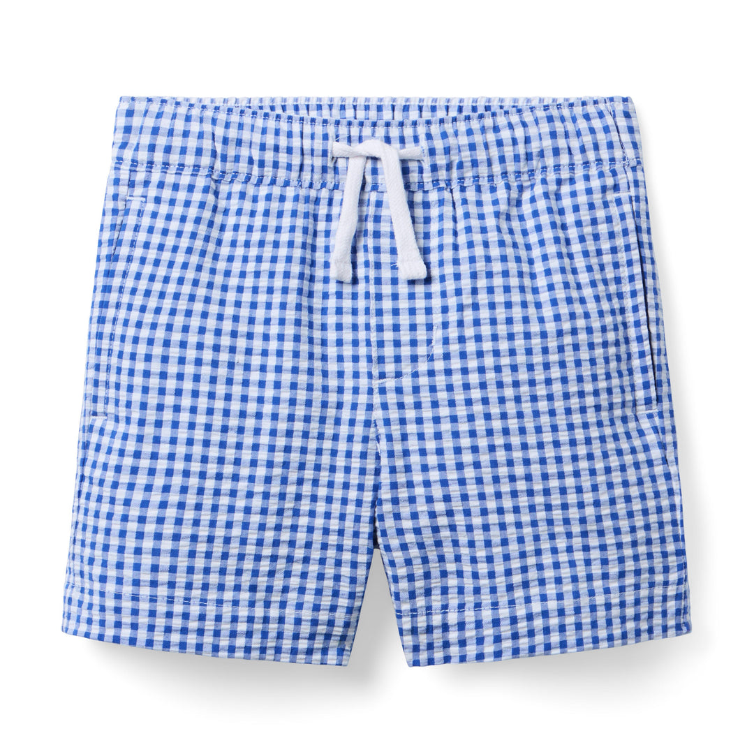 Janie &amp; Jack Short Gingham Blue para Niño
