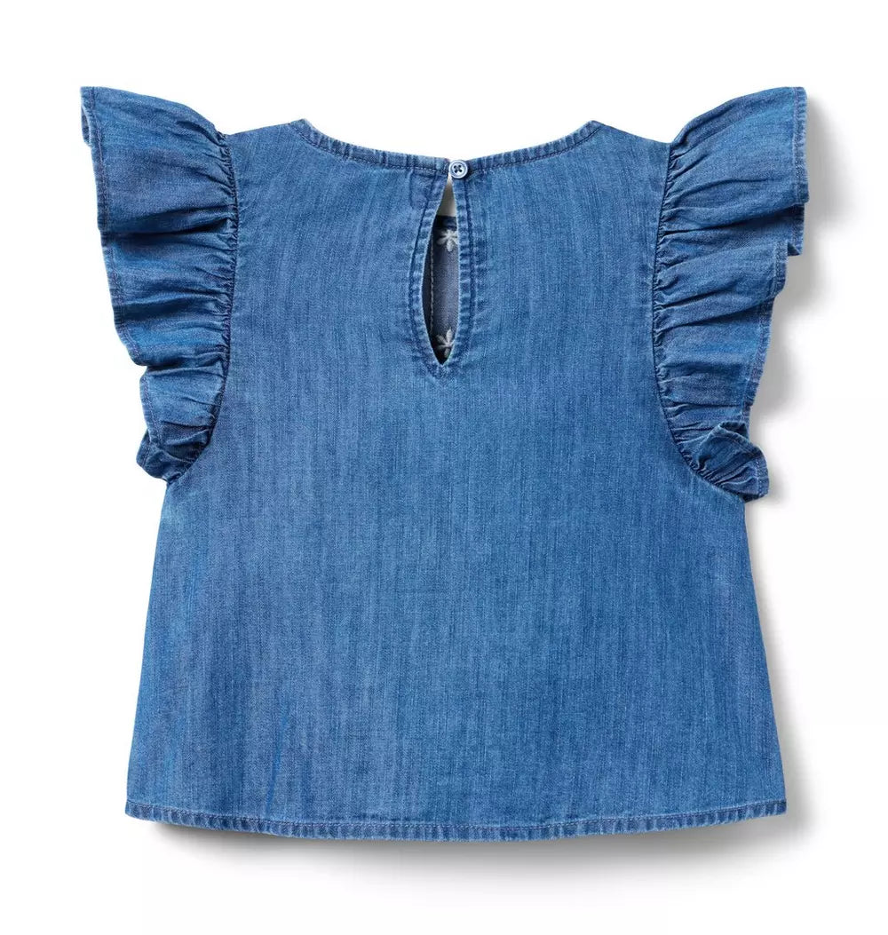 JANIE & JACK NIÑA BLUSA FLORAL MEDIUM