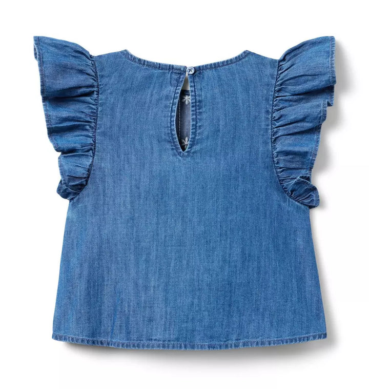 JANIE & JACK NIÑA BLUSA FLORAL MEDIUM