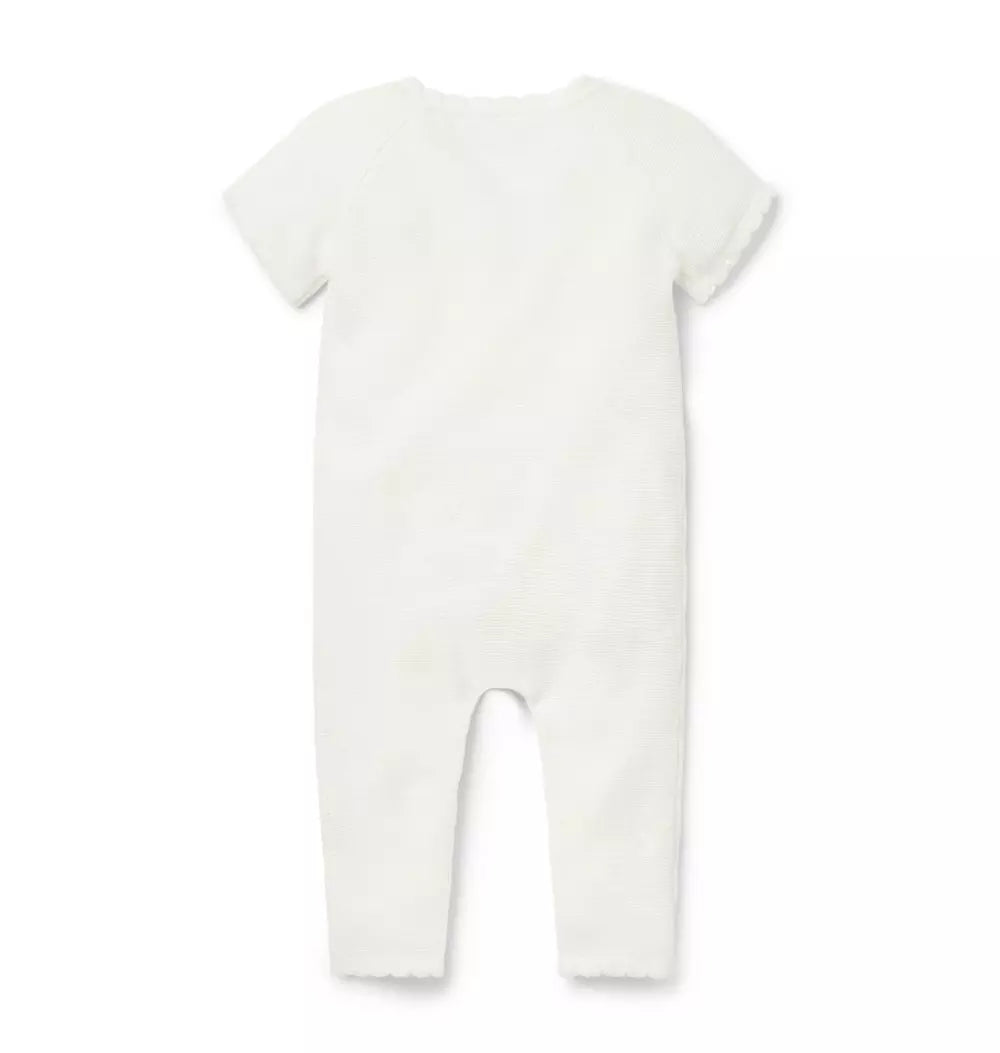 JANIE & JACK BEBE NIÑA OVEROL WHITE