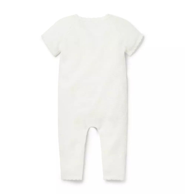 JANIE & JACK BEBE NIÑA OVEROL WHITE