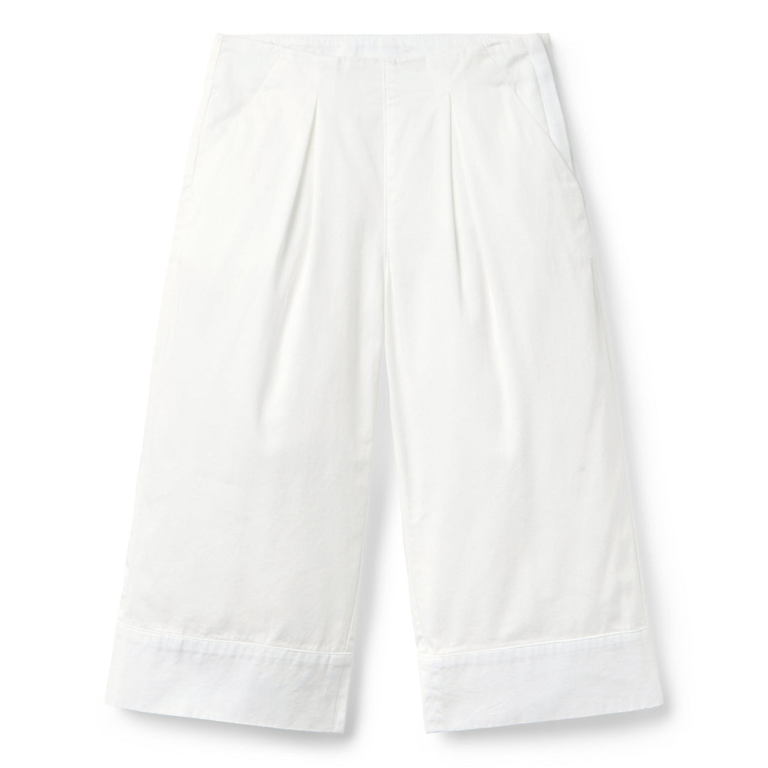 Janie &amp; Jack Pantalon Plt Twill Wide White para Niña