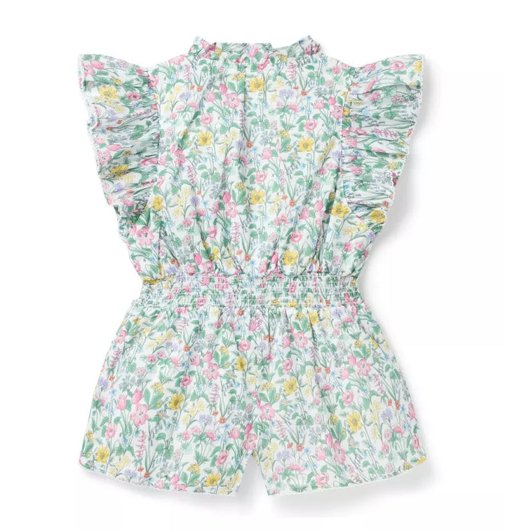 JANIE & JACK NIÑA ROMPER MULTI FLORAL