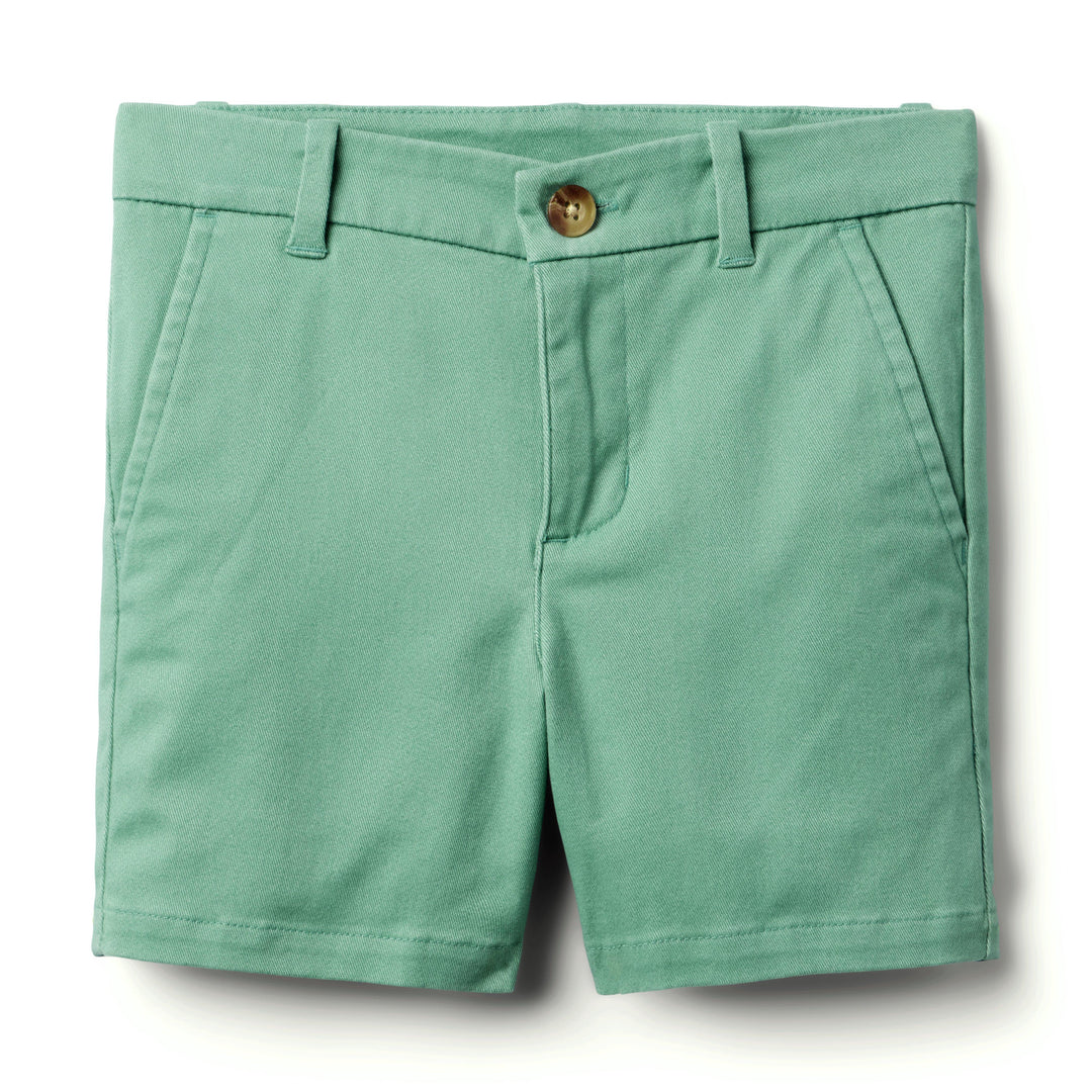 Janie &amp; Jack Short Strtch Twill Green para Niño
