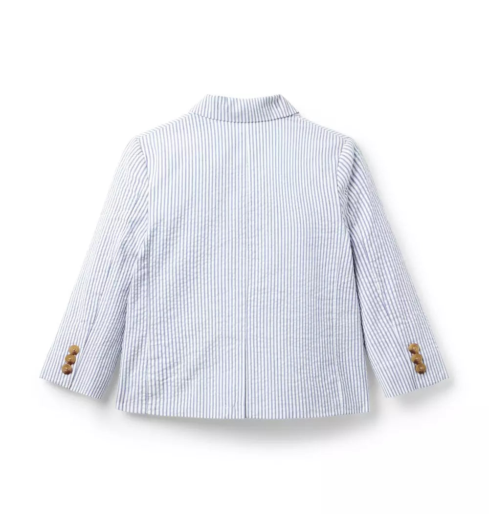 JANIE & JACK NIÑO BLAZER THE STRIPED SEERSUCKER
