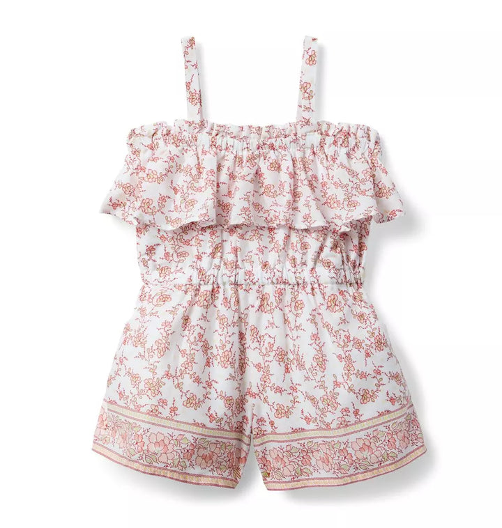 JANIE & JACK NIÑA ROMPER FLORAL MULTICOLOR