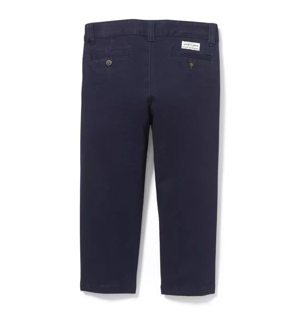 JANIE & JACK NIÑO PANTALON THE TWILL BLUE