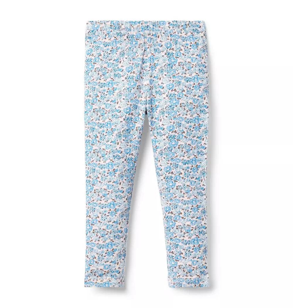 JANIE & JACK NIÑA LEGGIN FLORAL SKY BLUE
