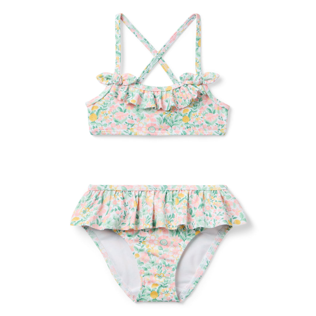 Janie &amp; Jack Vestido de Baño Minifloral Pink para Niña