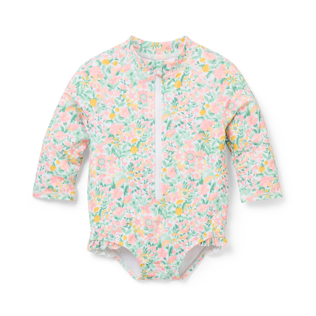 Janie &amp; Jack Vestido de Baño Ditsy Floral M/l Multi para Bebé Niña
