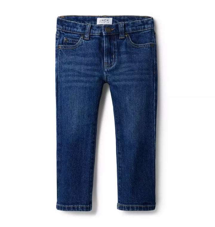 JANIE & JACK NIÑO JEAN MEDIUM STRAIGHT STRETCH BLUE