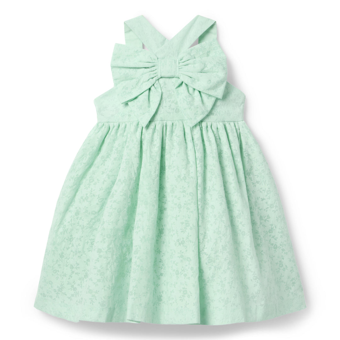 Janie &amp; Jack Vestido Burnout Green para Niña