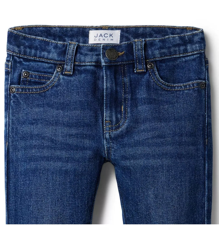 JANIE & JACK NIÑO JEAN MEDIUM STRAIGHT STRETCH BLUE