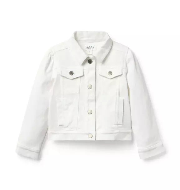 JANIE & JACK NIÑA JACKET DENIM WHITE