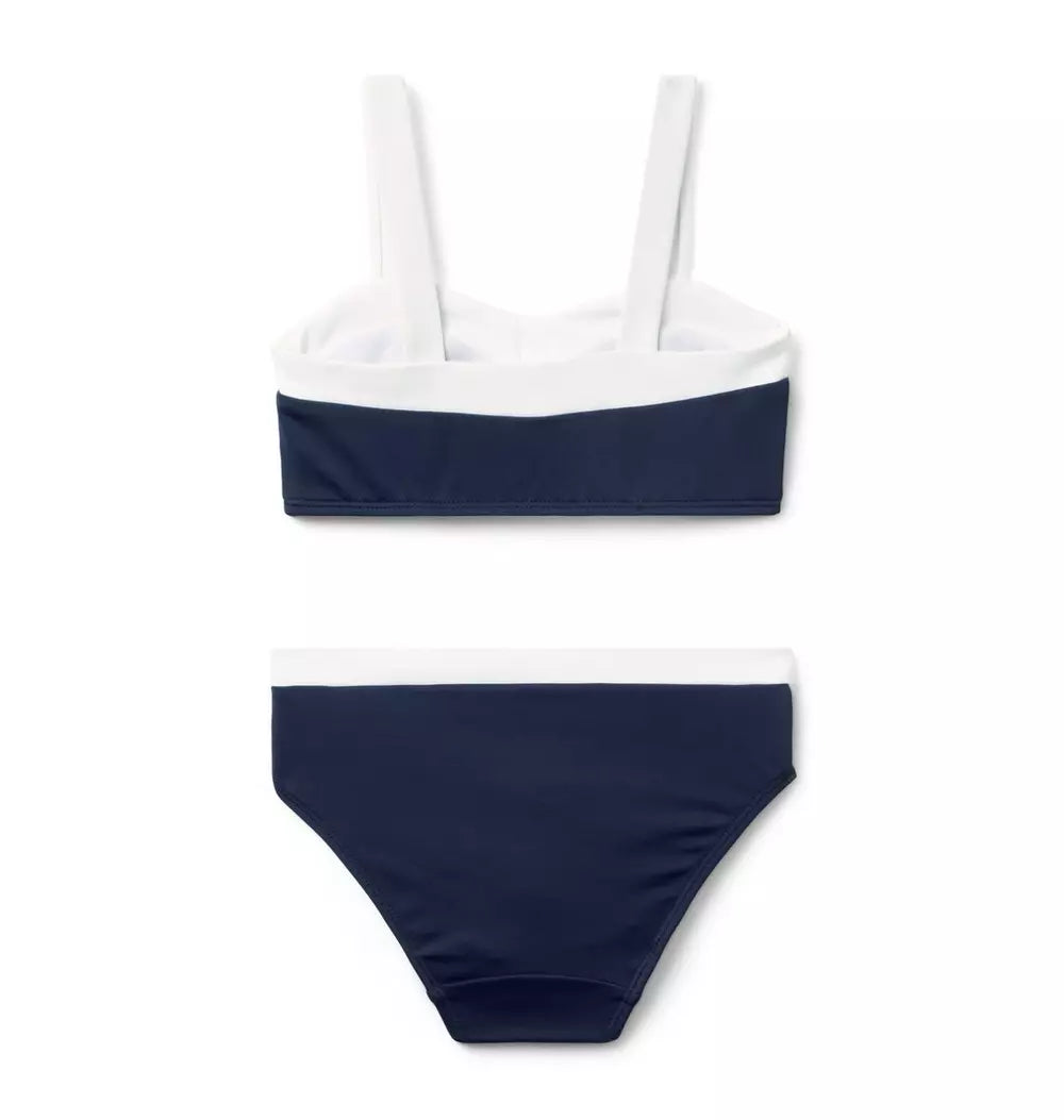 JANIE & JACK NIÑA VESTIDO DE BAÑO NAVY