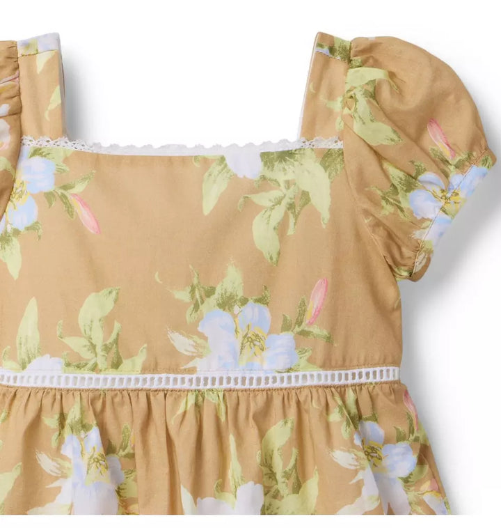 JANIE & JACK NIÑA VESTIDO FLORAL MULTICOLOR