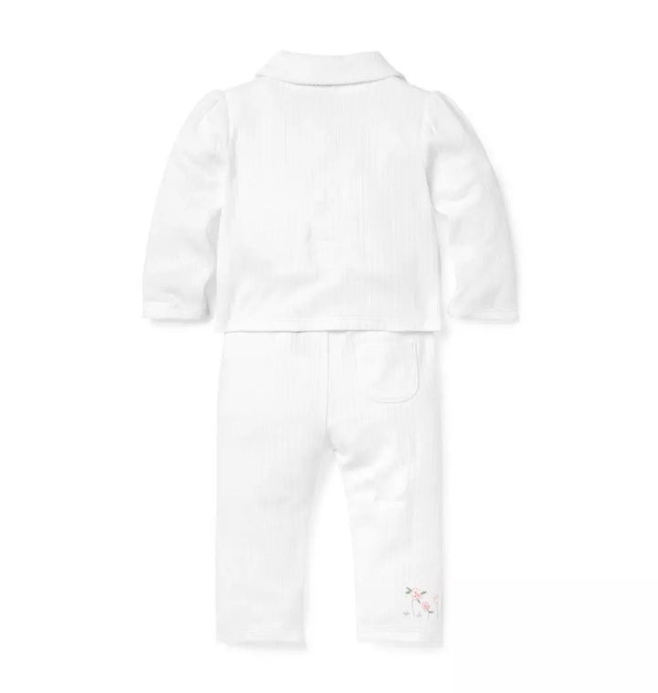 JANIE & JACK BEBE NIÑO CONJ DE PANTALON WHITE 3PCS