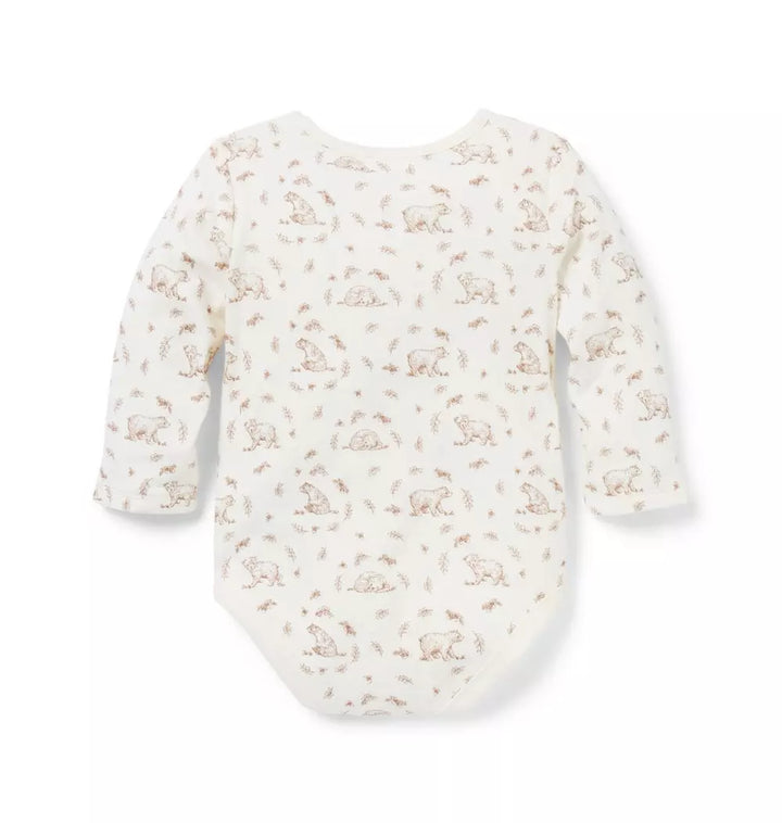 JANIE &amp; JACK BEBE NIÑO BODY U K NEUTRAL BEAR TOILE WB