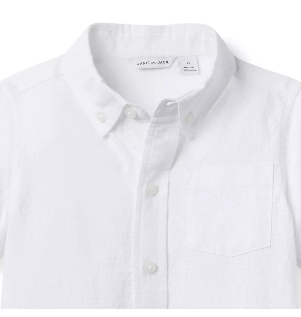 JANIE & JACK NIÑO CAMISA THE SEERSUCKER
