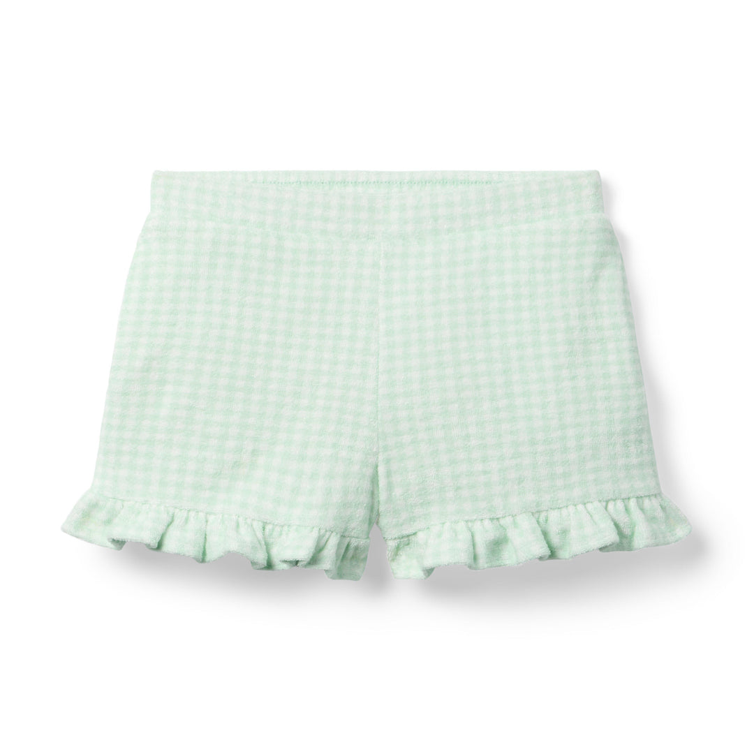 Janie &amp; Jack Short Gingham Ft Green para Niña