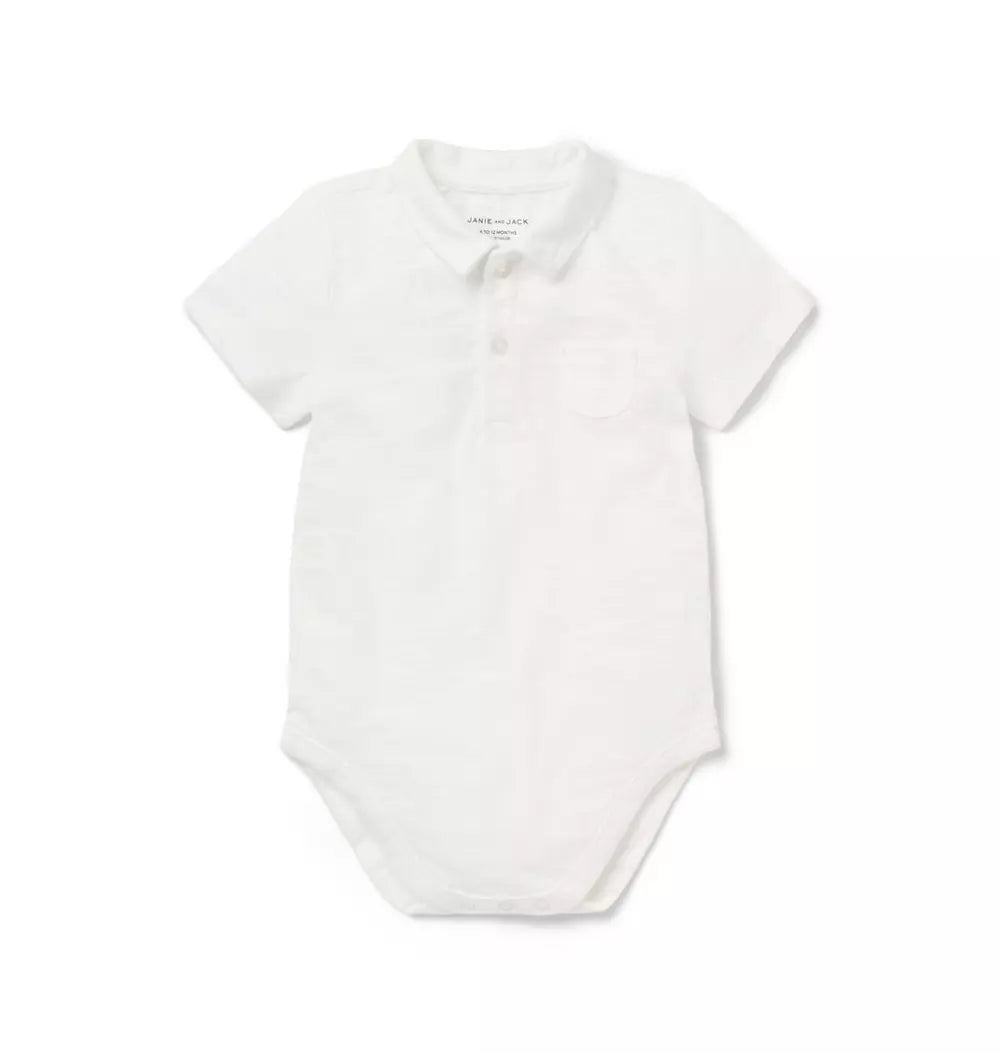 JANIE & JACK BEBE NIÑO BODY SLUB POLO