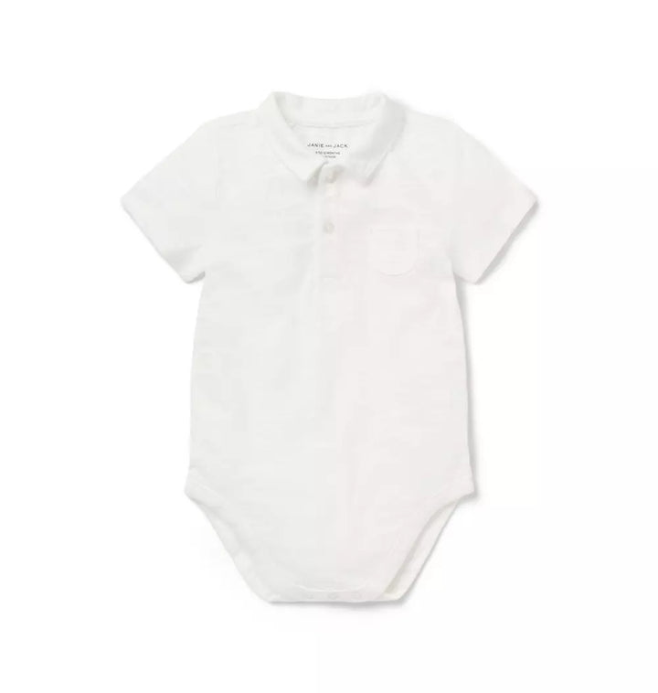 JANIE & JACK BEBE NIÑO BODY SLUB POLO