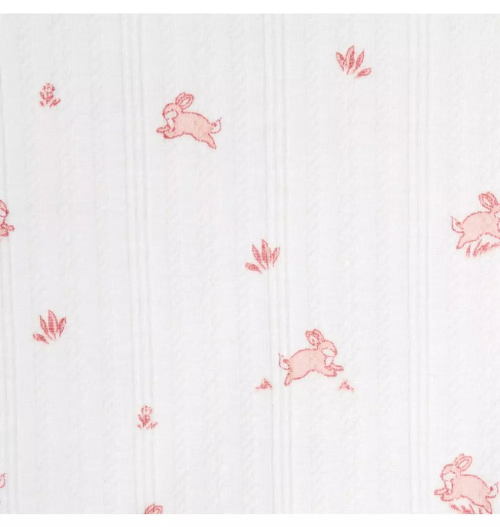 JANIE & JACK BEBE NIÑA CONJ. DE PANTALON BUNNY ORGANIC PINK