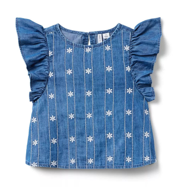 JANIE & JACK NIÑA BLUSA FLORAL MEDIUM