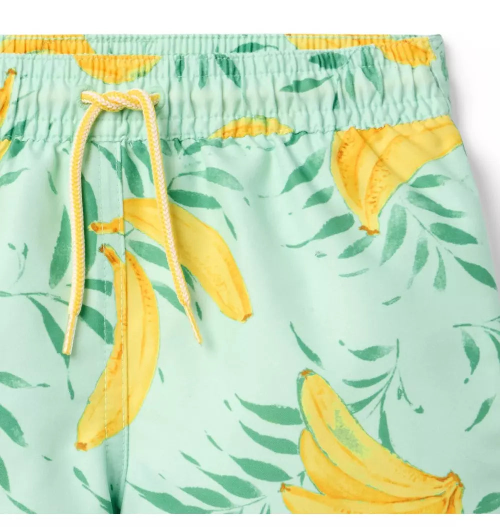JANIE & JACK NIÑO VESTIDO DE BAÑO BANANA GREEN