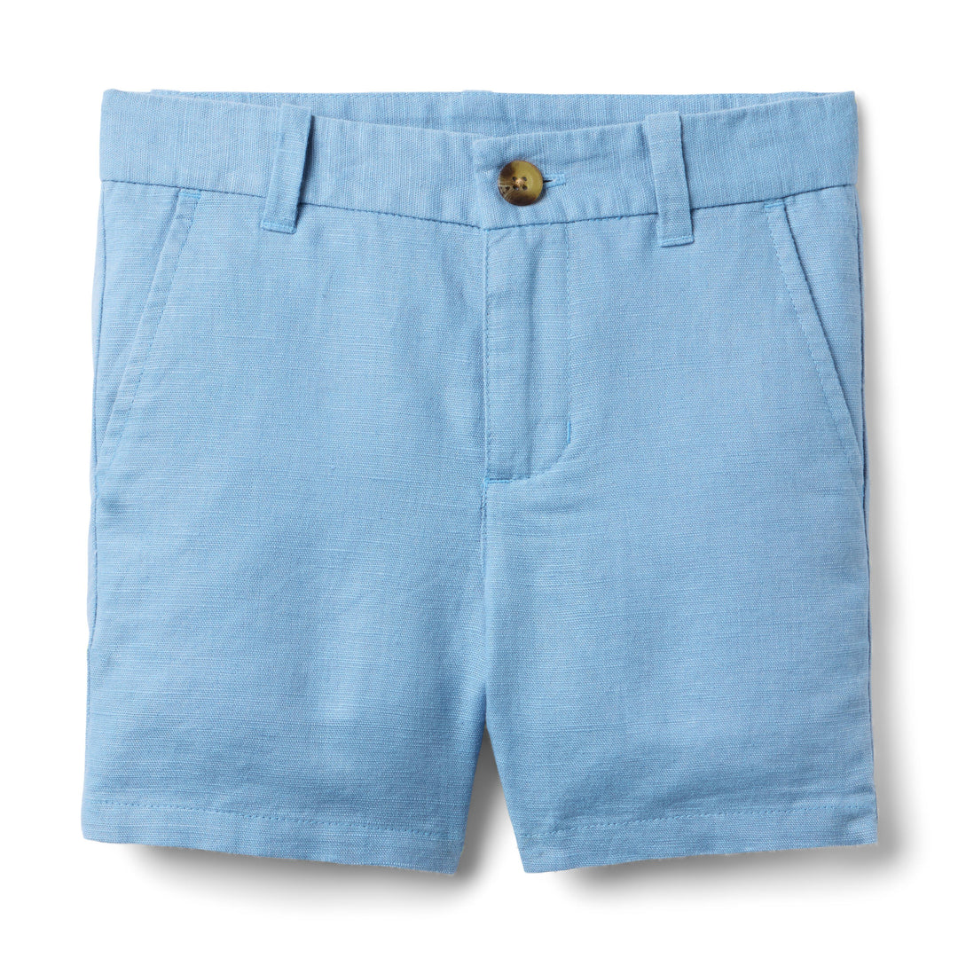 Janie &amp; Jack Short Linen Blue para Niño